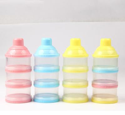 【廣州廠家專業(yè)生產(chǎn) 便攜粉格 三層透明奶粉盒 喂養(yǎng)餐具】?jī)r(jià)格_廠家_圖片